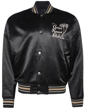 Amiri Logo-Embroidered Track Jacket - Black