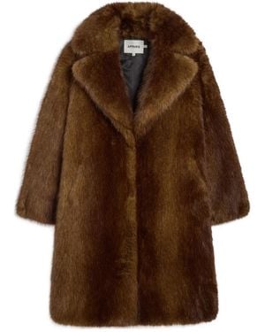 Apparis Steffi Notched-Lapel Coat - Brown
