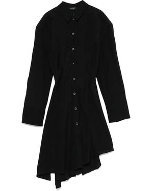 Mugler Open-Back Mini Dress - Black