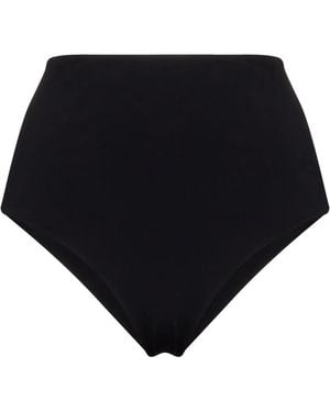 St. Agni X Ziah 90S High-Waisted Bikini Bottoms - Black