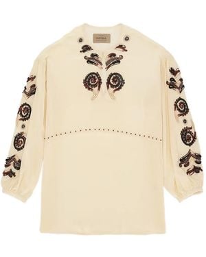 Fortela Blusa Bordada - Neutro