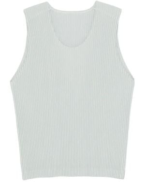 Homme Plissé Issey Miyake Pleated Top - White