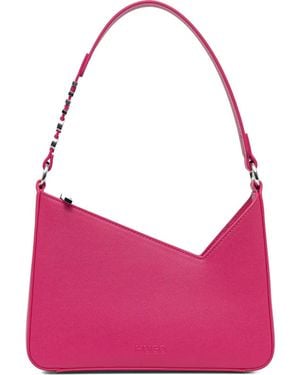 HUGO Angular-Detail Small Shoulder Bag - Pink