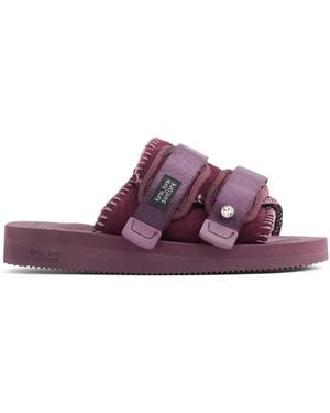forte_forte Suicoke Double-Strap Leather Sandals - Purple