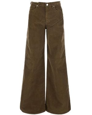 PT Torino Corduroy Wide-Leg Pants - Natural
