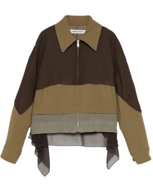 Undercover Colour-Block Panelled Jacket - Natural