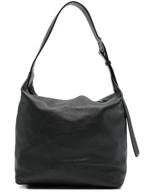 The Row Isa Buckle-Fastening Leather Shoulder Bag - Negro