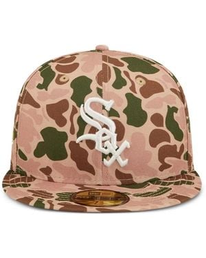 KTZ Camouflage-Pattern Logo-Embroidered Baseball Cap - Multicolour