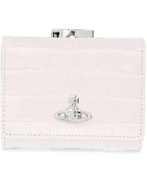 Vivienne Westwood Small Croc-Effect Wallet - Pink