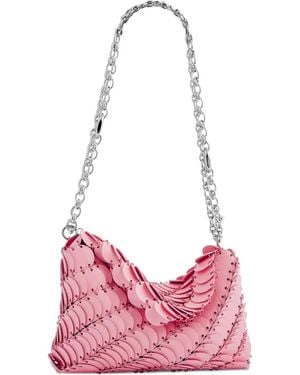 Rabanne Paco Chain-Strap Shoulder Bag - Pink