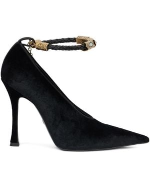 Roberto Cavalli Embellished Pointed-Toe Pumps - Black