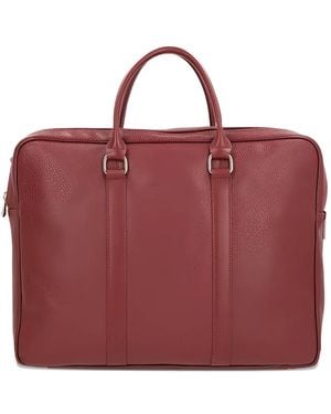 Longchamp Porte-Documents Le Foulonne En Cuir - Rouge