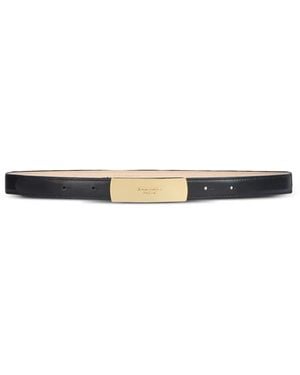 Balmain Cinturón De Piel Liso - Blanco