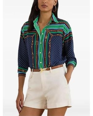 Ralph Lauren Polka-Dot Print Shirt - Blue