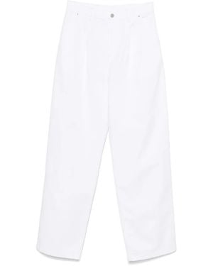 Moschino Couture Pleated Jeans - White