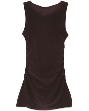 Norma Kamali Pickleball Mini Dress - Brown