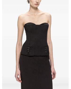 Nissa Haut-Corset En Laine - Black
