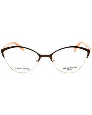 Liz Claiborne L469 Cat-Eye Glasses - Brown