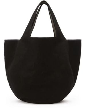 JW Anderson Borsa Tote Maxi Con Applicazione - Nero