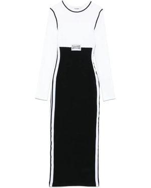 Jean Paul Gaultier Colour-Block Maxi Dress - Black
