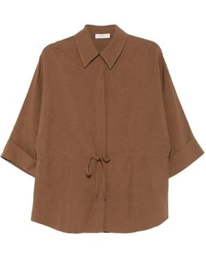 NINA 14.7 Chemise À Taille À Lien De Resserrage - Brown