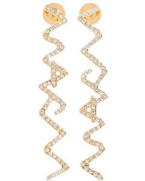 Marni Logo Drop Earrings - White