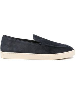 Canali Mocassins En Daim - Blue