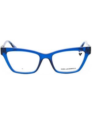 KARL LAGERFELD Cat-Eye-Brille - Blau
