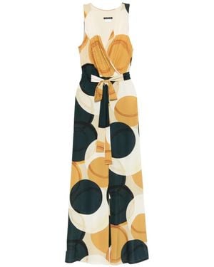 LE_RJTANGE® Abstract-Print Jumpsuit - White