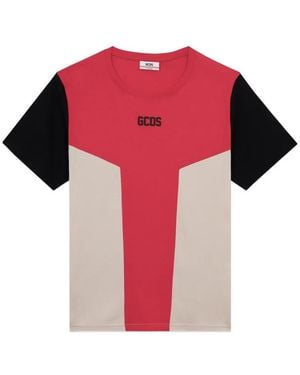 Gcds Color-Block T-Shirt - Red