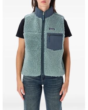 Patagonia Retro-X Fleece-Texture Gilet - Blue