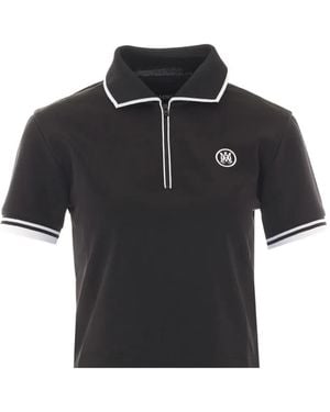 Amiri Polo Ma Con Logo Bordado - Negro