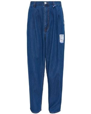 Maison Mihara Yasuhiro Wide Tapered Trousers - Blue