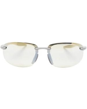 Maui Jim Hookipa Oval-Frame Sunglasses - White
