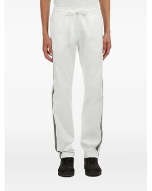 Serapis Stripe-Trim Track Pants - White