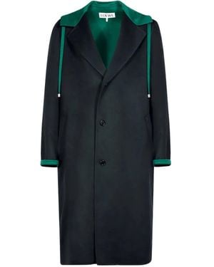 Loewe Manteau À Capuche - Bleu