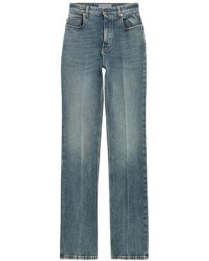 Balenciaga Pressed-Crease Jeans - Blue