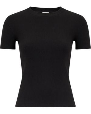 Nanushka Axton Cropped T-Shirt - Black