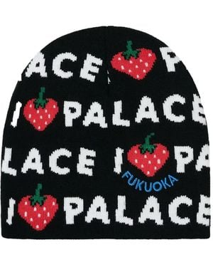 Palace Logo-Embellishment Beanie Hat - Black