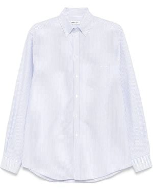 Bally Gestreiftes Hemd - Weiß