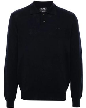 A.P.C. Jacob Poloshirt - Blau