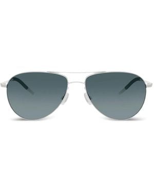Oliver Peoples Benedict Pilot-Frame Sunglasses - Blue