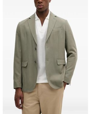 MARCIANO BY GUESS Single-Breasted Pocket Blazer - Natural
