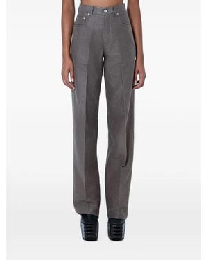 Rick Owens Straight-Leg Five-Pocket Trousers - Grey