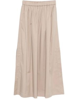 Peserico Elasticated-Waistband Maxi Skirt - Natural
