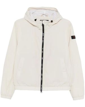 Peuterey フーデッド ジップアップ ジャケット - ホワイト