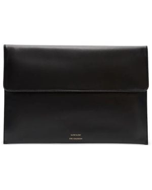 Loulou de Saison Pochette Gaia En Cuir - Black