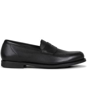 Crockett & Jones Mocassins Harvard En Cuir - Black