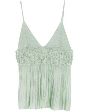 Circus Hotel Top Con Pliegues - Verde