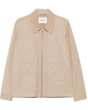NN07 Gael Zip-Fastening Jacket - Natural